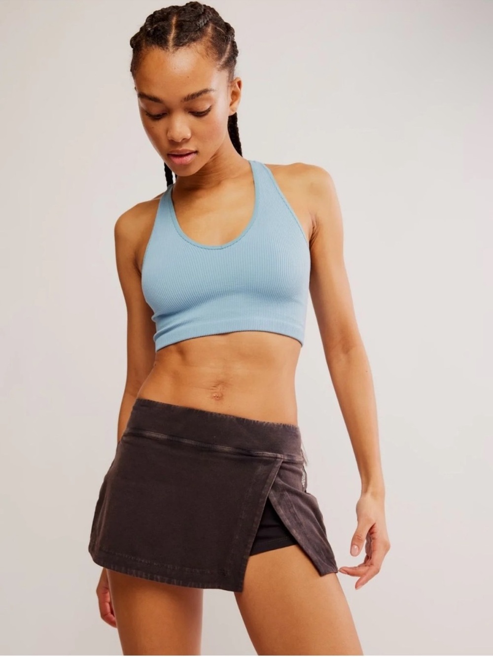 FP Movement Hot Shot Mini Skort Black Athletic Tennis Golf Running Skirt L